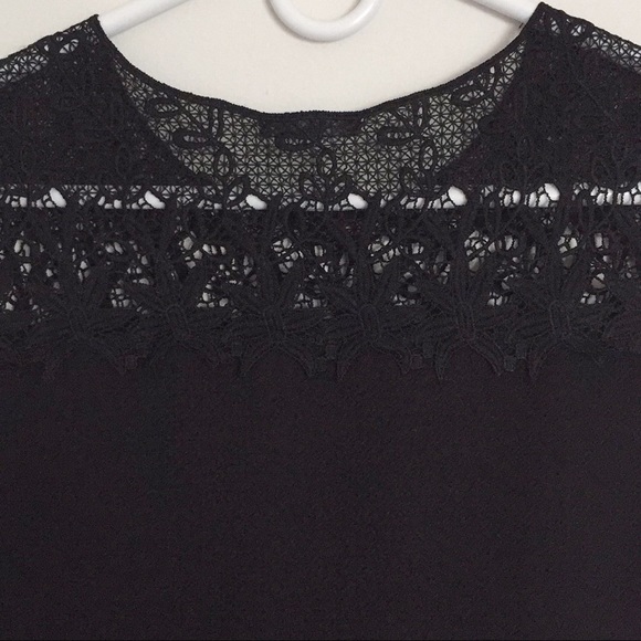 Soprano Sleeveless Lace Trim Skater Dress, Size S - Picture 3 of 6